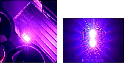 ICBEAMER USB Interface Miniature Night Light 1-Pack (Pink Purple) | Universal Plug-in LED for Car Interior and Trunk Ambient Atmosphere