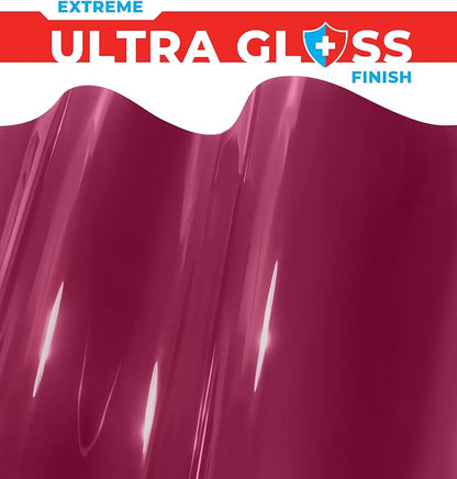 ColorFusion PPF by VViViD, Gloss Dark Star Ruby Magenta Dry Apply PPF Vinyl Car Wrap Roll 20ft x 5ft
