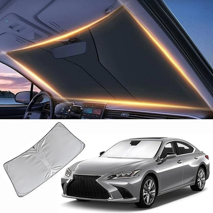 Windshield Sun Shade for Lexus ES Front Window Shades Cover for 2013-2024 2025 2026 ES Windshield Sun Visor Protector Car Accessories