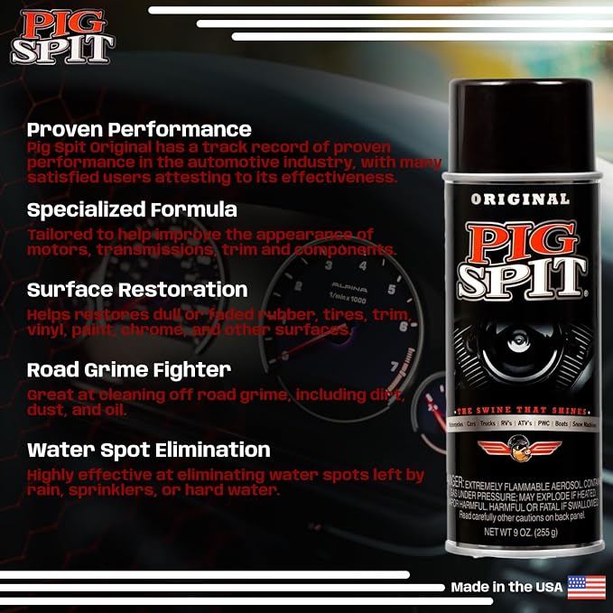 Original | Shine for Engines, Trim, Tires & Vinyl | Restores Faded Black Plastic | 9 oz. | 2-Pack
