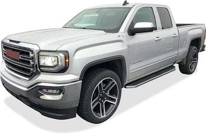APS Polished Running Boards Compatible with Silverado Sierra 1500 2019-2026 Extended Cab & 2500 3500 2020-2026 (Exclude 19 1500 LD)(Silverado 1500 LTD Sierra 1500 LD 2022) 304 Stainless Steel