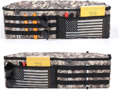 Aunginsy 2PCS Trunk Organizer Compatible with Toyota FJ Cruiser 2007-2021+, Car Left & Right Side Trunk Storage Bags Backseat Hanging Storage Multi-Compartment Accessories, With Camouflage Pattern