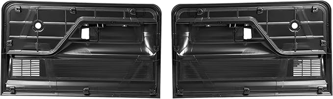 Front Inner Door Panel Kit Compatible with 1973-1979 Ford F100 F150 F250 F350 Bronco Door Trim Panel Arm Rest Pads Finger Cups Replacement for D3TZ-1023942-KT Plastic Steel
