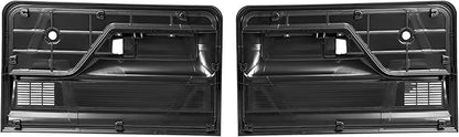 Front Inner Door Panel Kit Compatible with 1973-1979 Ford F100 F150 F250 F350 Bronco Door Trim Panel Arm Rest Pads Finger Cups Replacement for D3TZ-1023942-KT Plastic Steel