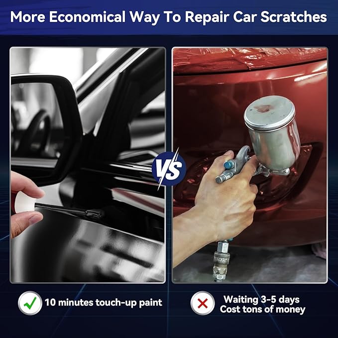 Car Black Paint Touch Up Cars Scratch Repair for Vehicles, Rim High-Gloss Black Paint Pen 30ML Quick Drying Automotive Scratch Repair, Non-toxic 1.5 oz Easy to Use