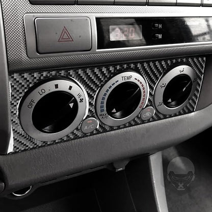 NVCNX Real Premium Carbon Fiber for Toyota 2nd Gen Tacoma Accessories 2005-2015 2006 2007 2008 2009 2010 2011 2012 2013 2014 Car Dash AC Climate Control Panel Cover Interior Trim Sticker Decal 1PC