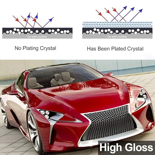 High Gloss 12H 3D Diamond Hardness Nano Super Ceramic Automotive Coating car kit,Hocossy Anti-Scratch Super Hydrophobic Liquid Pro Premium Ceramic Car Coating Paint Sealant Protection-30ml
