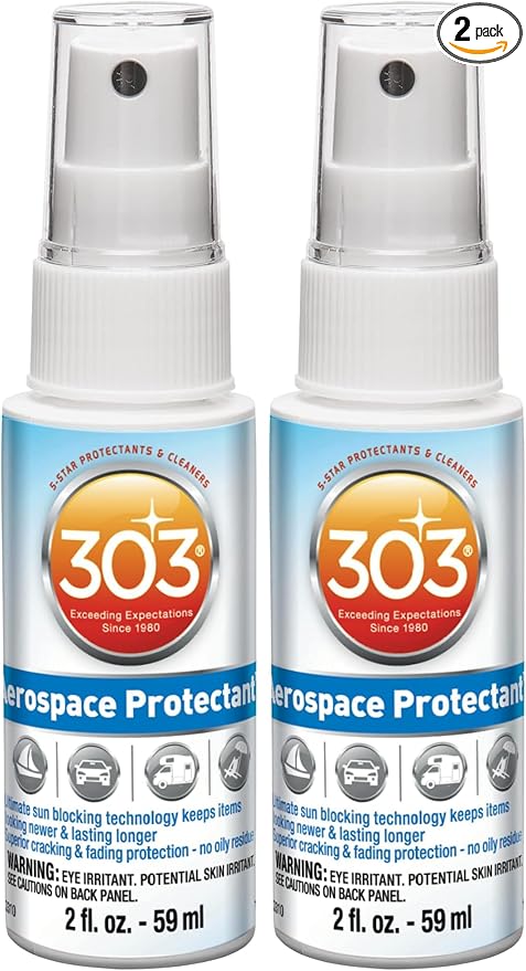 303 Products Aerospace Protectant – UV Protection – Repels Dust, Dirt, & Staining – Smooth Matte Finish – Restores Like-New Appearance – 2 Fl. Oz. (30302) (Pack of 2)