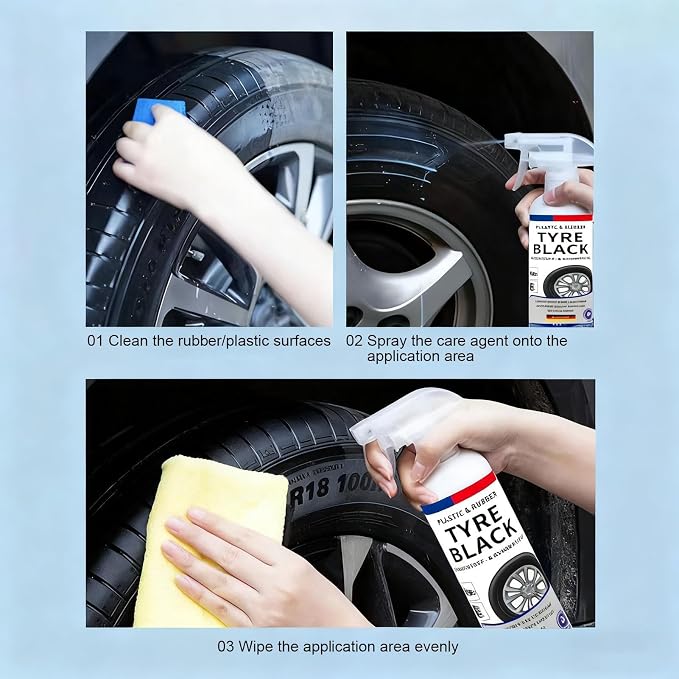 Tire Shine Spray - Vehicle Tire Polishing Product,Automotive Wheel Protectant | for Trucks Sedans RVs SUVs Auto Enthusiasts Fleet Managers Vehicle Presentation Seasonal Maintenance