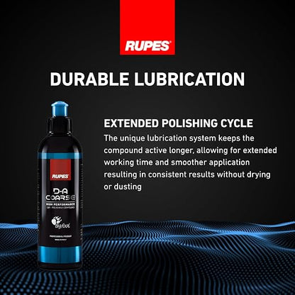 RUPES 250 ml D-A Coarse High Performance Cut Polishing Compound for Car Detailing & Removing Scratches (Pack of 1) | Mirco-Abrasive Technology | Removes Swirl Marks and Moderate to Severe Defects