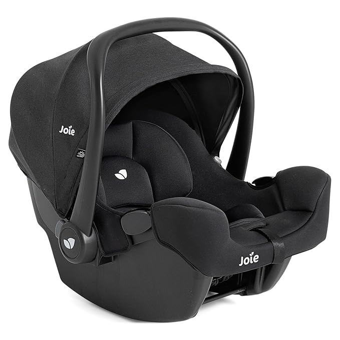 Joie Baby, Rue Lightweight Infant Car Seat & Anti-Rebound Base, Side-Impact Protection, 5-Point Harness, and UPF 50+ Canopy for Newborns and Infants (Shale Dark)