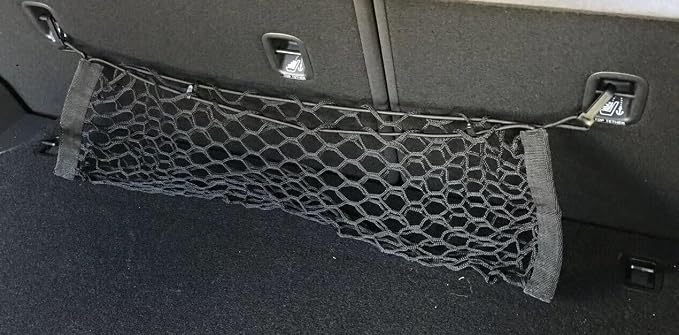 Trunk Rear Seats Organizer Cargo Net for Mini Cooper Clubman 2016-2024 – Envelope Style Cargo Net for Hatchback – Premium Mesh Car Trunk Organizer – Compatible with Mini Cooper Clubman