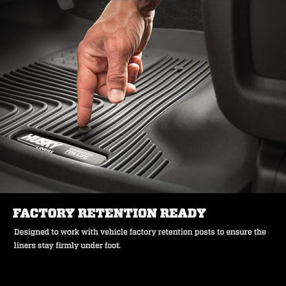 Husky Liners — X-ACT Contour Floor Liners | Fits 2018 - 2024 Toyota Camry, (Excludes Hybrid Models) Front & 2nd Row Liners - Black - 3 pcs. | 52831 & 52841