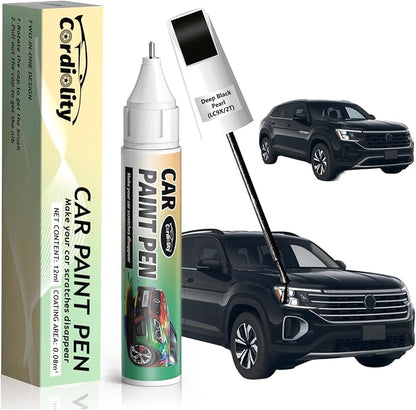 LC9X/2T Deep Black Pearl Touch Up Paint for Volkswagen, Color Accurate Car Paint Scratch Repair Pen, Quick & Easy Fix Automotive Chips and Nicks