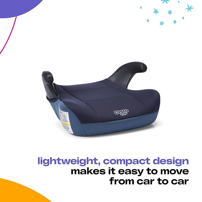 Cosco Kids Topside Booster Car Seat, Black Gem