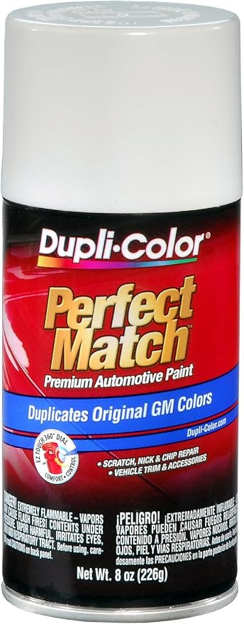 Dupli-Color EBGM04347-6 PK Olympic White General Motors Exact-Match Automotive Paint - 8 oz. Aerosol, (Case of 6)