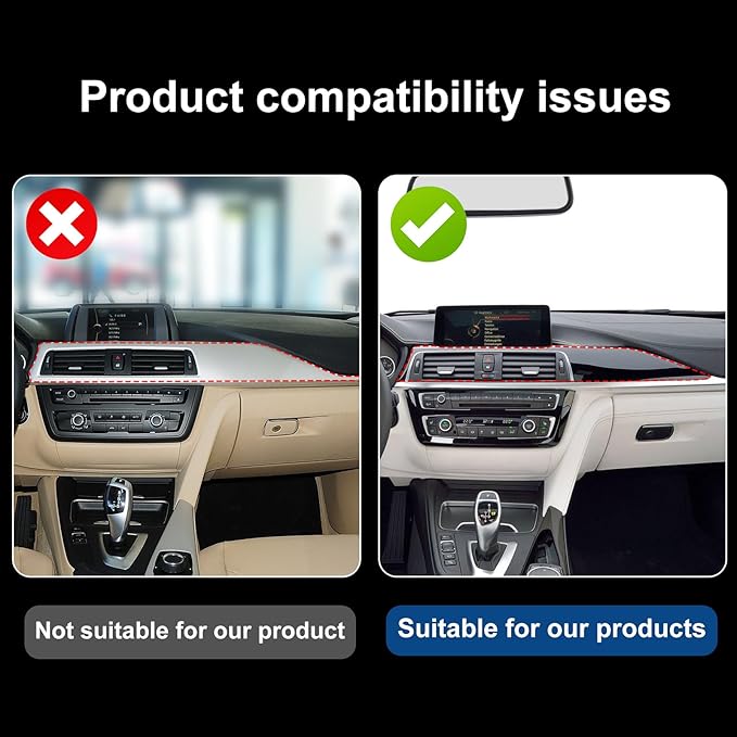 for BMW F30 Dashboard Panel Cover, ABS Carbon Fiber Style Car Center Console Interior Trim for 2013-2018 BMW 3 Series F30 F31 F32 F33 F34 F36 328i 320i 335i 330i 435i 420i 430i 440i 425i