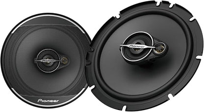 Pioneer A-Series Standard TS-A1671F 6.5” 3-Way Speakers (Pair) – 320W Max, Balanced Sound + Smooth Treble, Enhanced Bass, Ideal Factory Upgrade, Installation Adaptors Included