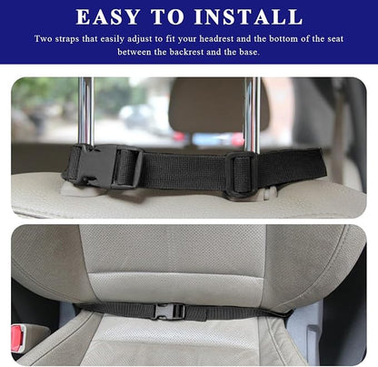 Sun Walker Car Seat Back Organizer, Sag Proof Nylon Vehicle Seat Back Tactical Panel Storage Bag, Universal Backseat Hanger Pad Modular Storage Organizer for Cars Trucks SUVs