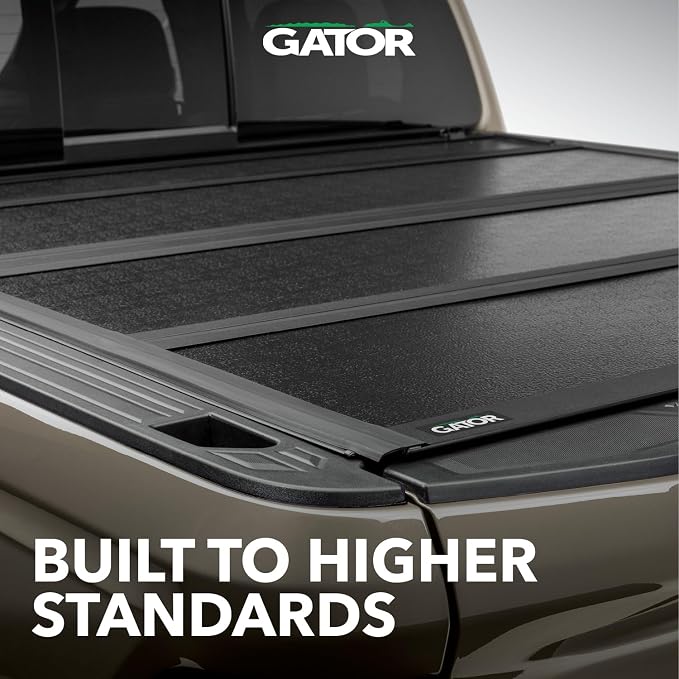 Gator FX Hard Quad-Fold Truck Bed Tonneau Cover | 8828131 | Fits 2019 - 2025 Chevy/GMC Silverado/Sierra, works w/ MultiPro/Flex tailgate 6' 7" Bed (79.4")