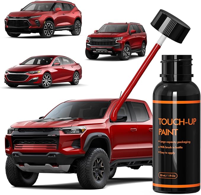 G7C /WA130X Red Hot Touch Up Paint for Chevy, DIY Car Paint Scratch Repair Kit, Automotive Paints, Quick & Easy Fix Scratch Repair Compatible with Chevrolet/Silverado/Equinox/Trax/Camaro