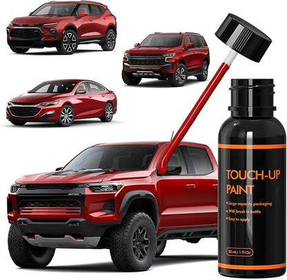 G7C /WA130X Red Hot Touch Up Paint for Chevy, DIY Car Paint Scratch Repair Kit, Automotive Paints, Quick & Easy Fix Scratch Repair Compatible with Chevrolet/Silverado/Equinox/Trax/Camaro
