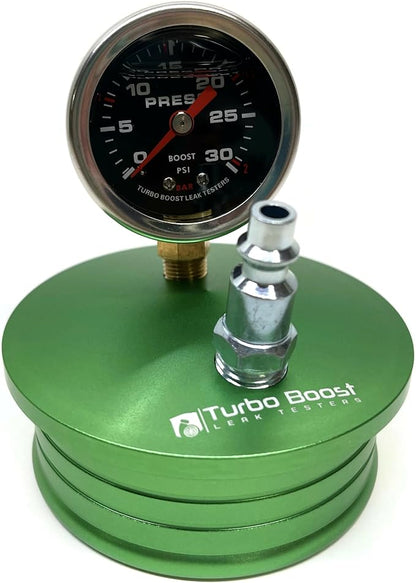 4" inch Turbo Boost Leak Tester - Leak Detector - 6061 Billet Aluminum - 30 PSI - Check Test Intake Charge Pipe Pressure Leaks - Includes Both Tire and 1/4" Air Fititng