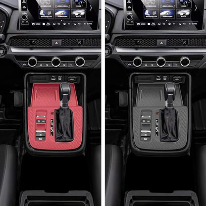 Temmis Center Console Silicone Organizer Wrap for Honda CRV 2023-2026 (Gasoline & Hybrid), Full-Wrap Center Consel Electrostatic adsorption Cover for Honda CRV-Black