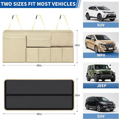 Car Trunk Organizer Backseat Hanging Organizer with Storage Pockets for Subaru Crosstrek, Forester, Outback, Ascent 2000-2024 2025 Car Accessories