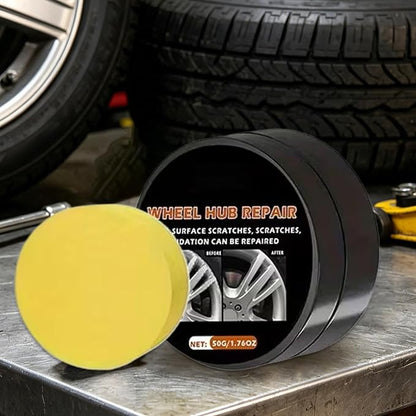 Tire Polishing Paste, 50g Wheel Renewal Balm with Sponge Tire Dressing Paste for Home Garage Outdoor Workshop Automotive Truck SUV RV Motorcycle Sedan