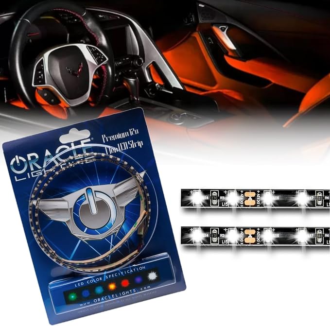 ORACLE Lighting 3805-005 Universal Amber Ambient LED Lighting Footwell Kit - Waterproof - Easy Installation - Ultra Flexible - Indoor or Outdoor Application