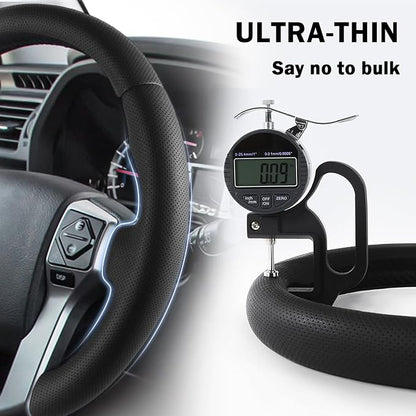 Fit for Tacoma(2012-2023) Steering Wheel Cover, Steering Wheel Cover for Toyota 4Runner(2010-2024) Tundra(2014-2021) Sequoia(2014-2022) Accessories (Perforated Black)