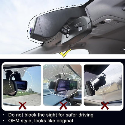 Mangoal Front 4K & Rear 1080p Dash Cam Custom fit for Cadillac XT5 2017-2026 XT6 2020-2026(Model A), UHD 2160P Video, WiFi, App, Loop Recording, Easy to Install, 128GB Card