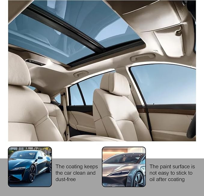Crystal Serum for Cars,Suitable for Car Paint and Wheel Maintenance(2pcs) | 9H Graphene Ceramic Coating,Deep Gloss,Hydrophobic Stain-Resistant Protective Coating
