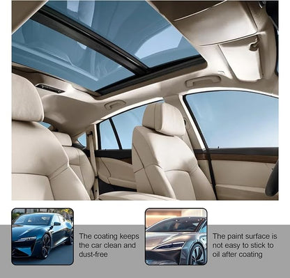 Crystal Serum for Cars,Suitable for Car Paint and Wheel Maintenance(2pcs) | 9H Graphene Ceramic Coating,Deep Gloss,Hydrophobic Stain-Resistant Protective Coating