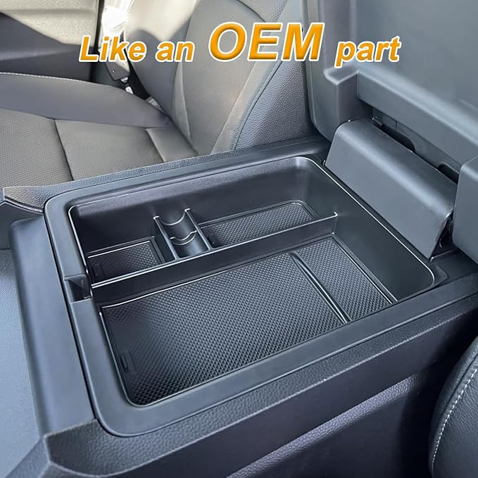 PIMCAR 2-Piece Center Console Organizer & Armrest Divider Set for 2023-2026 Honda Pilot, 2024-2026 Honda Passport/Ridgeline, Custom Fit Durable ABS Plastic Storage Tray