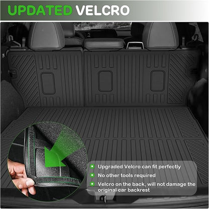 Floor Mats for 2026 Subaru Crosstrek Hybrid Upgrade Trunk Mat with Backrest Mat All Weather TPE Floor Liners Fit for Subaru Crosstrek Hybrid Odorless Anti-Slip Full Set Car Accessories(Not Fit Gas)