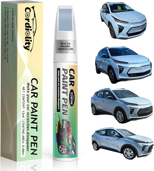 Car Touch Up Paint Silver Metallic, Color Accurate Car Scratch Repair Remover Pen Fix Auto Paint Chips and Nicks