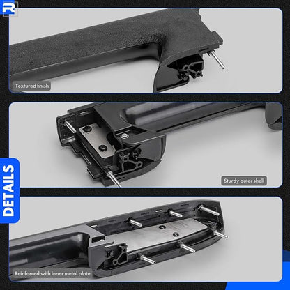 Left Driver & Right Passenger Side Armrest Repair Kit Fit for Chevy Silverado 1500 2500HD 3500HD 2010-2014 For GMC Sierra 1500 2500 HD 3500 HD 2010-2014 Door Panel with Release Handle Below Armrest