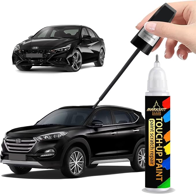 Phantom Black(S3/S3B) Touch Up Paint For Hyundai Exact Match-Chips and Nicks 2 in 1 Car Paint Pen Scratch Rapair for Accent/Creta/Elantra/TUCSON/SANTA
