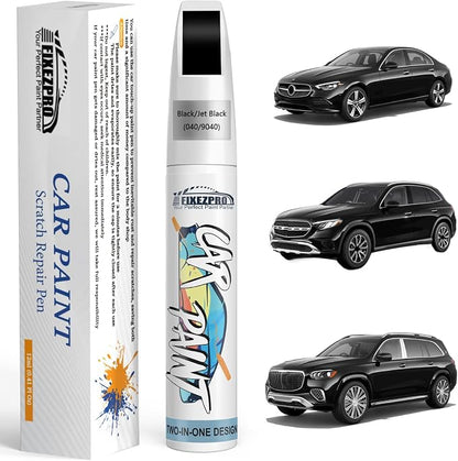 040/9040 Black/Jet Black Car Touch Up Paint for Mercedes-Benz, Color Match Auto Paint Repair Pen,Professional Car Scratch Repair Remover Pen Quick & Easy to Use
