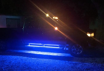 iJDMTOY 40-Inch 63-SMD Flexible LED Running Board/Side Step Lighting Kit Compatible with Ford GMC Chevy Dodge Toyota Nissan Honda Truck SUV, Ultra Blue