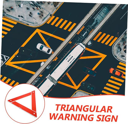 MAGICLULU Emergency Warning Triangle Kit Reflective Road Sign for Vehicle Safety Design Quick Setup for Roadside Emergencies Essential Truck Accessory