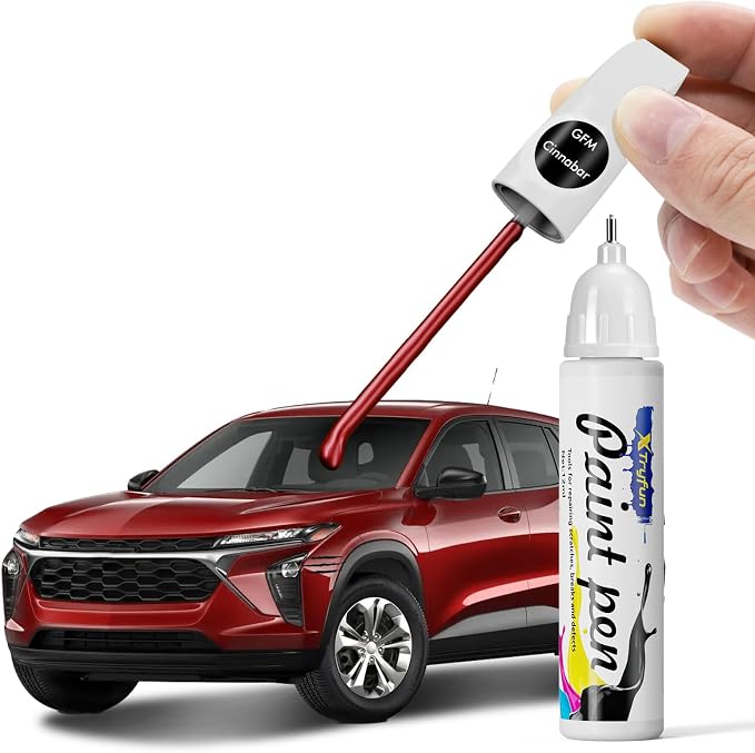 GFM/WA294F Crimson Touch Up Paint Compatible with Chevrolet, DIY Car Paint Scratch Repair, Automotive Paints, Quick & Easy Fix Scratch Repair for Chevy Trax/Spark/Trailblazer