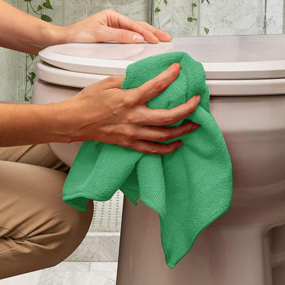 Avalon Towels Microfiber Cleaning Cloths (Value Pack of 48) - Size 16 x 16 Inches, Highly Absorbent Cleaning Rags, Lint Free, Reusable and Washable, Microfiber Towels for Cars