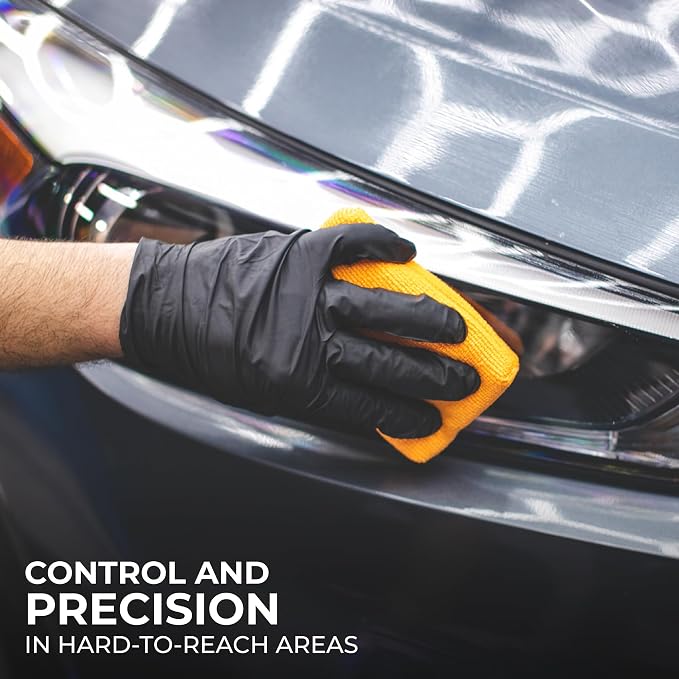 The Rag Company - The Pearl Microfiber Detailing Applicator Sponges (6-Pack) Versatile Detailing Tool, Excellent for Applying Wax, Sealants, Coatings and Other Automotive Products, 3in x 5in, Orange