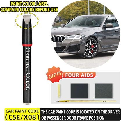 Carhoo C5E/X08 Alvite Gray Touch Up Paint Suitable For BMW, Genuine Custom Color Absoulutely Without Color Differences (16ml)