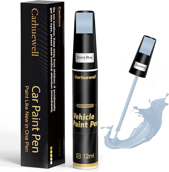 Blue Touch Up Paint for Cars, Auto Car Paint Touch Up Paint Pen for Deep Scratches, Car Scratch Repair Pen, Quick and Easy Solution to Repair Minor Automotive Scratches (Starry Blue)