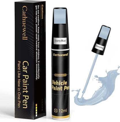 Blue Touch Up Paint for Cars, Auto Car Paint Touch Up Paint Pen for Deep Scratches, Car Scratch Repair Pen, Quick and Easy Solution to Repair Minor Automotive Scratches (Starry Blue)
