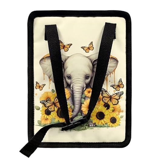 BIGCARJOB Sunflower Car Trash Bags Hanging Automotive Car Garbage Cans for Front Seat Multipurpose Car Garbage Bin with Adjustable Straps Reusable Auto Trash Bin Garbage Bags